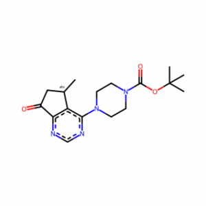 (R)-Tert-butyl 4-(5-methyl-7-oxo-6,7-dihydro-5H-cyclopenta[d]pyrimidin-4-yl)piperazine-1-carboxylate