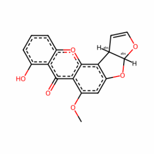 (3aR,12cS)-3a,12c-Dihydro-8-hydroxy-6-methoxy-7H-furo[3′,2′:4,5]furo[2,3-c]xanthen-7-one