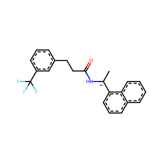 (R)-N-(1-(Naphthalen-1-yl)ethyl)-3-(3-(trifluoromethyl)phenyl)propanamide