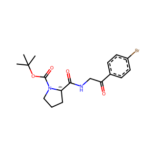 (S)-tert-Butyl 2-((2-(4-bromophenyl)-2-oxoethyl)carbamoyl)pyrrolidine-1-carboxylate