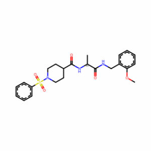 (2S)-2-{[1-(benzenesulfonyl)piperidin-4-yl]formamido}-N-[(2-methoxyphenyl)methyl]propanamide