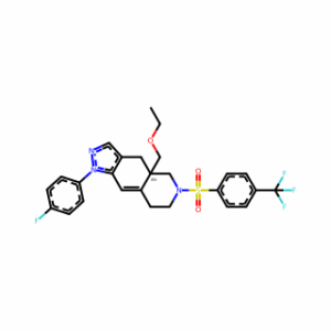 (4aR)-4a-(Ethoxymethyl)-1-(4-fluorophenyl)-4,4a,5,6,7,8-hexahydro-6-[[4-(trifluoromethyl)phenyl]sulfonyl]-1H-pyrazolo[3,4-g]isoquinoline