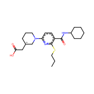(S)-2-(1-(5-(Cyclohexylcarbamoyl)-6-(propylthio)pyridin-2-yl)piperidin-3-yl)acetic acid