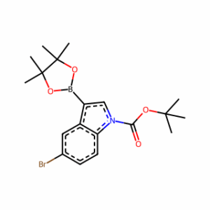 TERT-BUTYL 5-BROMO-3-(4,4,5,5-TETRAMETHYL-1,3,2-DIOXABOROLAN-2-YL)-1H-INDOLE-1-CARBOXYLATE