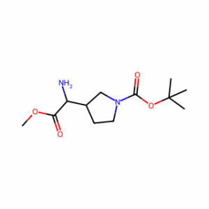 tert-butyl 3-(1-amino-2-methoxy-2-oxoethyl)pyrrolidine-1-carboxylate