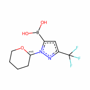 (1-(Tetrahydro-2H-pyran-2-yl)-3-(trifluoromethyl)-1H-pyrazol-5-yl)boronic acid
