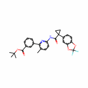 tert-Butyl 3-(6-(1-(2,2-difluorobenzo[d][1,3]dioxol-5-yl)cyclopropanecarboxamido)-3-methylpyridin-2-yl)benzoate