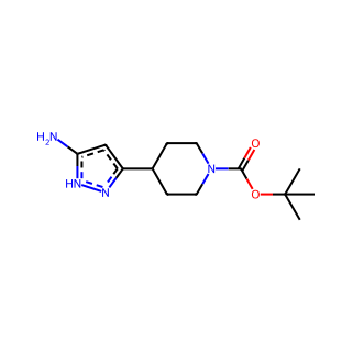 tert-Butyl 4-(5-amino-1H-pyrazol-3-yl)piperidine-1-carboxylate