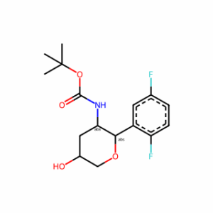 tert-Butyl ((2R,3S)-2-(2,5-difluorophenyl)-5-hydroxytetrahydro-2H-pyran-3-yl)carbamate