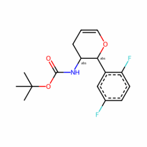 tert-Butyl ((2R,3S)-2-(2,5-difluorophenyl)-3,4-dihydro-2H-pyran-3-yl)carbamate
