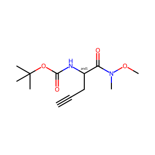 tert-Butyl (1-(methoxy(methyl)amino)-1-oxopent-4-yn-2-yl)carbamate