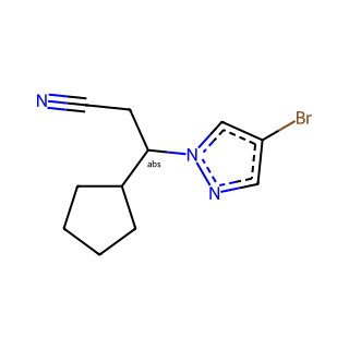 (R)-3-(4-Bromo-1H-pyrazol-1-yl)-3-cyclopentylpropanenitrile
