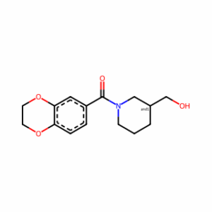 (2,3-Dihydrobenzo[b][1,4]dioxin-6-yl)(3-(hydroxymethyl)piperidin-1-yl)methanone