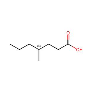 Heptanoic acid, 4-methyl-, (4R)-
