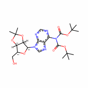 tert-butyl N-{9-[(3aR,4R,6R,6aR)-6-(hydroxymethyl)-2,2-dimethyl-tetrahydro-2H-furo[3,4-d][1,3]dioxol-4-yl]-9H-purin-6-yl}-N-[(tert-butoxy)carbonyl]carbamate