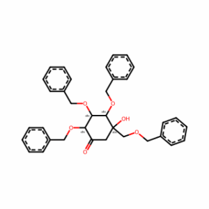 (2R,3S,4S,5S)-5-Hydroxy-2,3,4-tris(phenylmethoxy)-5-[(phenylmethoxy)methyl]-cyclohexanone