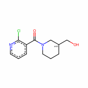 (2-Chloropyridin-3-yl)(3-(hydroxymethyl)piperidin-1-yl)methanone