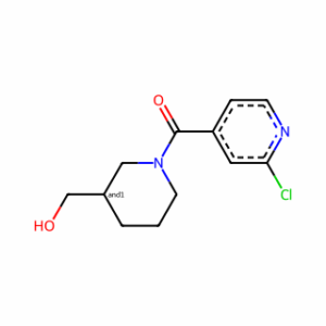 (2-Chloropyridin-4-yl)(3-(hydroxymethyl)piperidin-1-yl)methanone