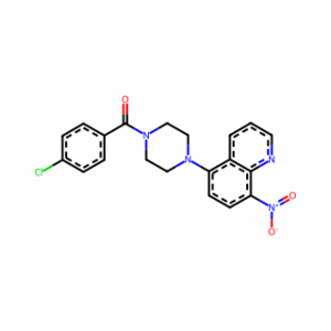 (4-Chlorophenyl)(4-(8-nitroquinolin-5-yl)piperazin-1-yl)methanone