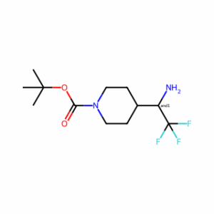 tert-Butyl 4-(2,2,2-trifluoro-1-aminoethyl)piperidine-1-carboxylate