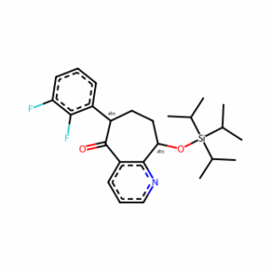 (6S,9R)-6-(2,3-Difluorophenyl)-6,7,8,9-Tetrahydro-9-[[Tris(1-Methylethyl)Silyl]Oxy]-5H-Cyclohepta[B]Pyridin-5-One