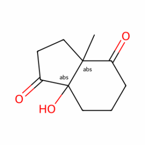 (+/-)-cis-6-Hydroxy-1-methylbicyclo[4.3.0]nonane-2,7-dione