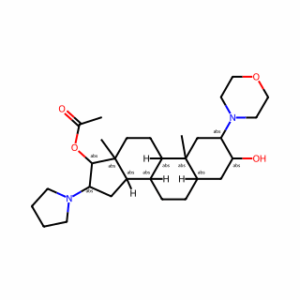 (2β,3α,5α,16β,17β)-17-Acetoxy-3-hydroxy-2-(4-morpholinyl)-16-(1-pyrrolidinyl)androstane