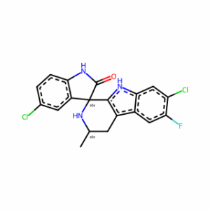 (1′R,3′S)-5,7′-Dichloro-6′-fluoro-2′,3′,4′,9′-tetrahydro-3′-methylspiro[3H-indole-3,1′-[1H]pyrido[3,4-b]indol]-2(1H)-one