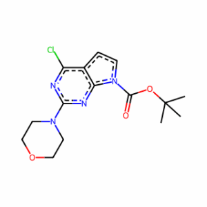 tert-Butyl 4-chloro-2-morpholino-7H-pyrrolo[2,3-d]pyrimidine-7-carboxylate