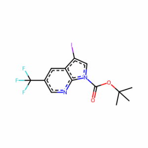tert-Butyl 3-iodo-5-(trifluoromethyl)-1H-pyrrolo[2,3-b]pyridine-1-carboxylate