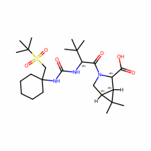 (1R,2S,5S)-3-((S)-2-(3-(1-(tert-butylsulfonylmethyl)cyclohexyl)ureido)-3,3-dimethylbutanoyl)-6,6-dimethyl-3-azabicyclo[3.1.0]hexane-2-carboxylic acid