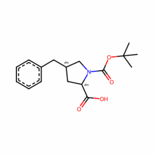 (2R,4S)-4-Benzyl-1-(tert-butoxycarbonyl)pyrrolidine-2-carboxylic acid