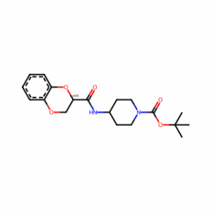 tert-Butyl 4-(2,3-dihydrobenzo[b][1,4]dioxine-2-carboxamido)piperidine-1-carboxylate