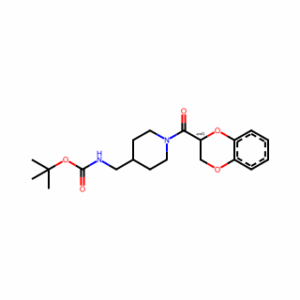 tert-Butyl ((1-(2,3-dihydrobenzo[b][1,4]dioxine-2-carbonyl)piperidin-4-yl)methyl)carbamate