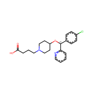 (S)-4-(4-((4-Chlorophenyl)(Pyridin-2-Yl)Methoxy)Piperidin-1-Yl)Butanoic Acid