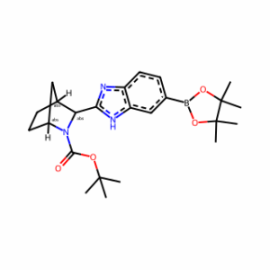 (1R，3S，4S)-tert-Butyl 3-(6-(4，4，5，5-tetramethyl-1，3，2-dioxaborolan-2-yl)-1H-benzo[d]imidazol-2-yl)-2-azabicyclo[2.2.1]heptane-2-carboxylate