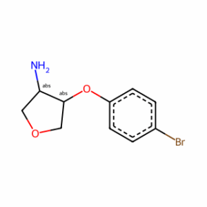 (3S,4S)-4-(4-bromophenoxy)tetrahydrofuran-3-amine