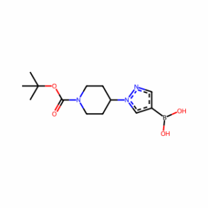 (1-(1-(tert-Butoxycarbonyl)piperidin-4-yl)-1H-pyrazol-4-yl)boronic acid