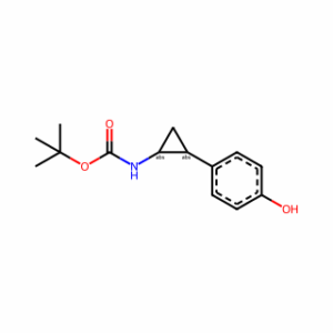 tert-butyl N-[(1R,2S)-rel-2-(4-hydroxyphenyl)cyclopropyl]carbamate