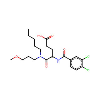 (R)-4-(3,4-Dichlorobenzamido)-5-((3-methoxypropyl)(pentyl)amino)-5-oxopentanoic acid