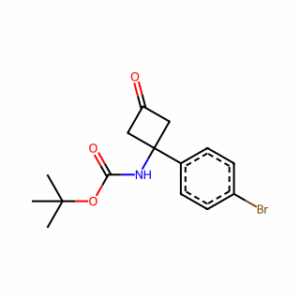 Tert-Butyl (1-(4-Bromophenyl)-3-Oxocyclobutyl)Carbamate