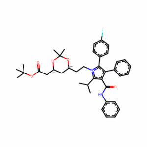 tert-Butyl 2-((4R,6R)-6-(2-(2-(4-fluorophenyl)-5-isopropyl-3-phenyl-4-(phenylcarbamoyl)-1H-pyrrol-1-yl)ethyl)-2,2-dimethyl-1,3-dioxan-4-yl)acetate