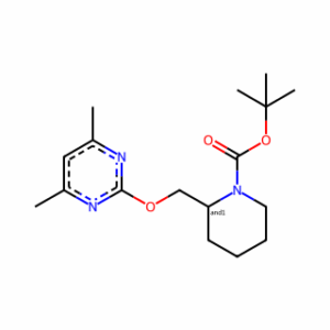 tert-Butyl 2-(((4,6-dimethylpyrimidin-2-yl)oxy)methyl)piperidine-1-carboxylate