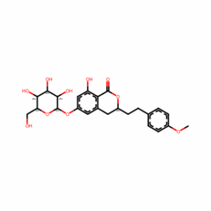 (3S)-6-(β-D-Glucopyranosyloxy)-3,4-dihydro-8-hydroxy-3-[2-(4-methoxyphenyl)ethyl]-1H-2-benzopyran-1-one