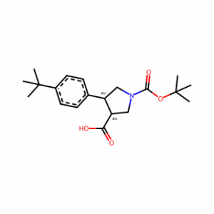 (3S,4R)-1-(tert-Butoxycarbonyl)-4-(4-tert-butylphenyl)pyrrolidine-3-carboxylic acid