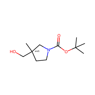 tert-butyl 3-(hydroxymethyl)-3-methylpyrrolidine-1-carboxylate