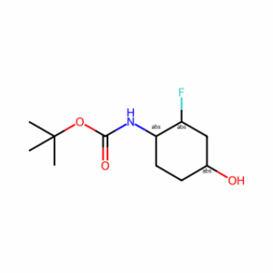 tert-Butyl ((1R,2R,4S)-rel-2-fluoro-4-hydroxycyclohexyl)carbamate