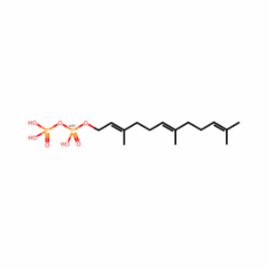 P-(3,7,11-Trimethyl-2,6,10-dodecatrien-1-yl) trihydrogen (diphosphate)