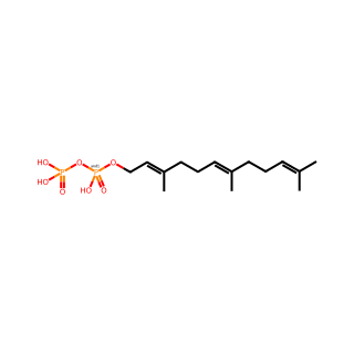 P-(3,7,11-Trimethyl-2,6,10-dodecatrien-1-yl) trihydrogen (diphosphate)