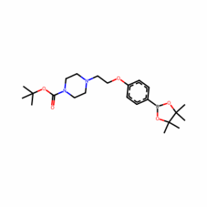 tert-Butyl 4-(2-[4-(4,4,5,5-tetramethyl[1,3,2]dioxaborolan-2-yl)phenoxy]ethyl)piperazine-1-carboxylate